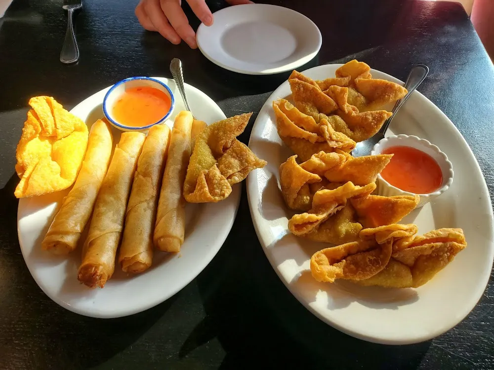 Spring Rolls and Pork Wontons